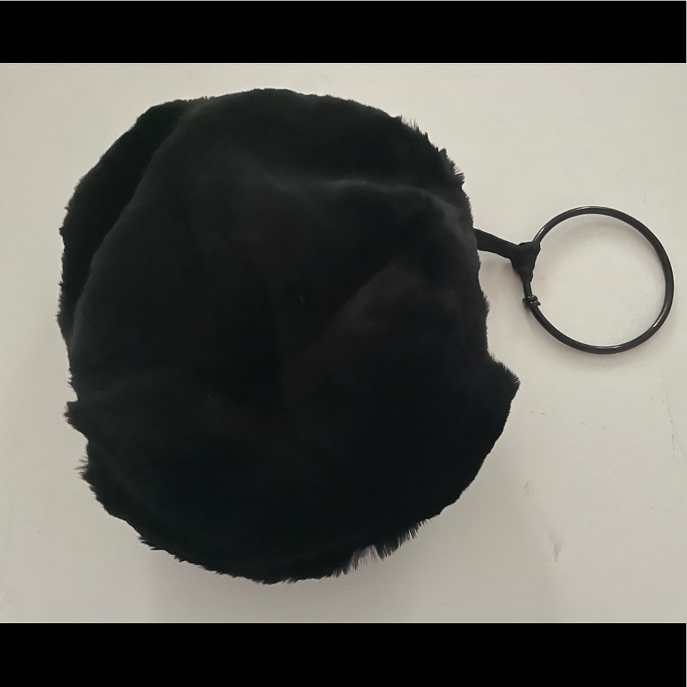 Vintage Black Fox Fur Children’s or Jrs Muff
